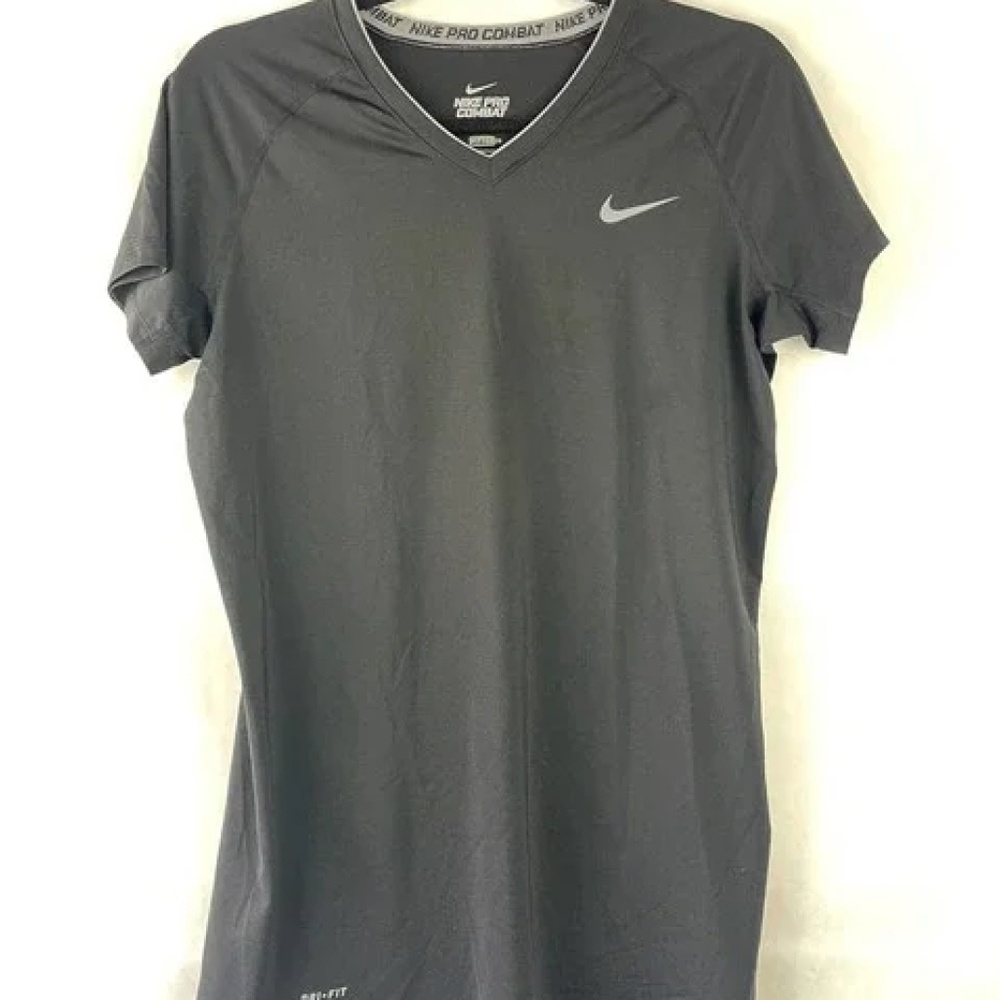 Nike | Women's Nike Pro Combat Dri-Fit Fitted V-Neck Training Shirt | Size S
